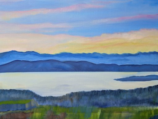 Annie's Sunset Oil Painting