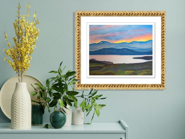 Lake Champlain Sunset scene