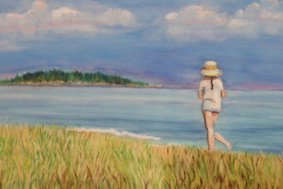 Girl on the shore